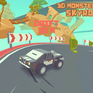 Epic 3D Monster Truck Sky Odyssey: Unblocked Adventure