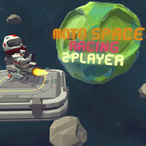 Cosmic Moto Duel: 2 - Player Space Racing Showdown
